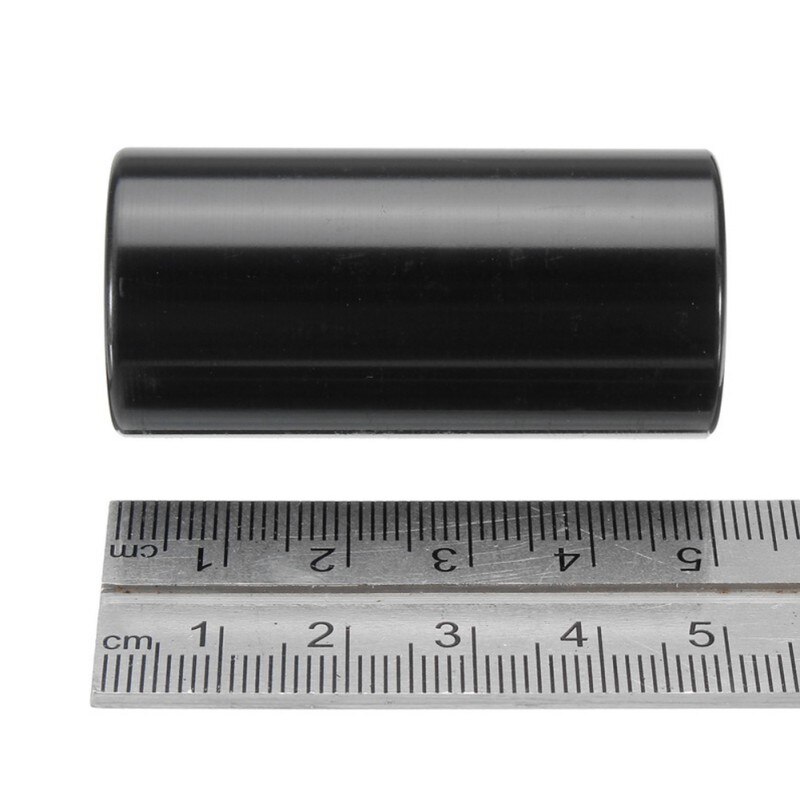 28/50/60/70mm guitare métal Slip Tube doigt Set métal curseur acier inoxydable manchon cylindre Tube guitare joueur accessoires: Black 50 mm