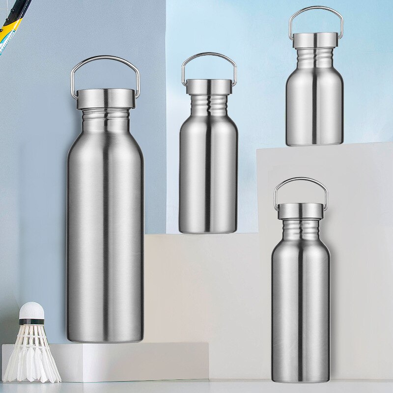 350/500/600/750Ml Draagbare Sport Water Cup 304 Roestvrij Staal Bidon Outdoor Cup Amerikaanse sport Fles Voor Outdoor