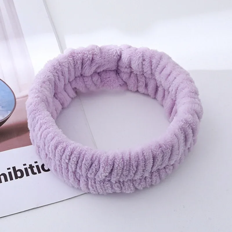 Muñequera de microfibra para lavado de muñeca, toalla, muñequera, Scrunchies para lavarse la cara, muñequera absorbente, diadema para mujer: Champán