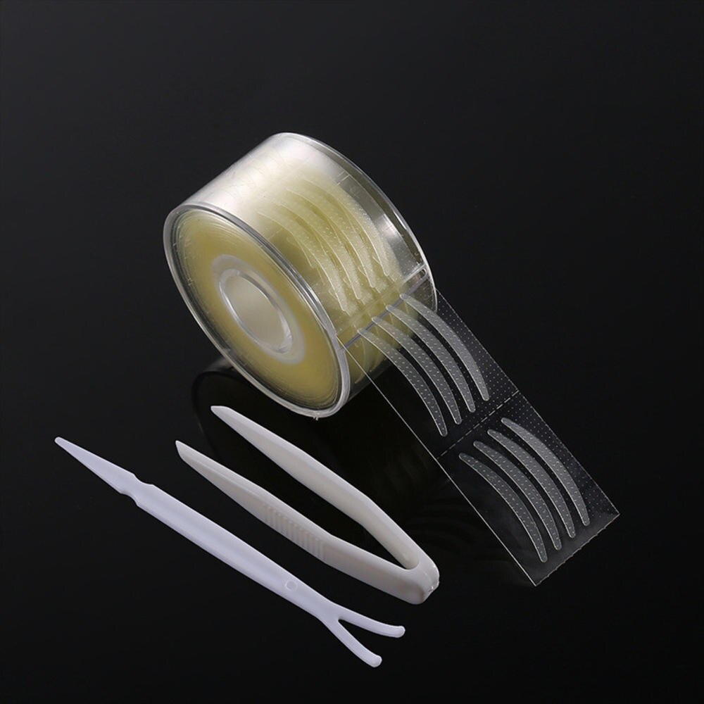 600 Stks/doos Grote Ogen Make Ooglidcorrectie Sticker Onzichtbare Dubbele Ooglid Tape Vouw Zelfklevende Stickers S/L Clear Beige cosmatic Tool: D