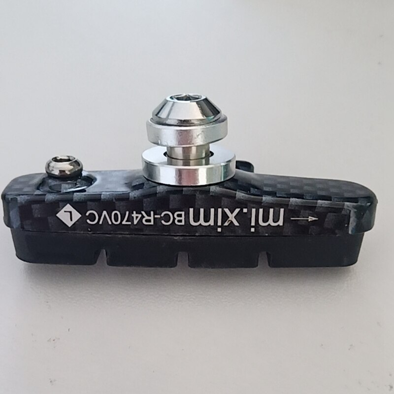 Mi.xim 2 par kolfiber sportväg cykel bromsbelägg broms läder broms tillbehör låda typ broms läder broms ru