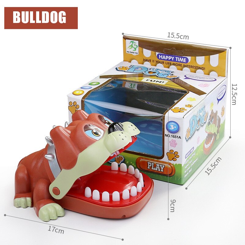 POP Size Large Crocodile Mouth Dentist Bite Finger Game For Trick people And Funny Toy As: Bulldog