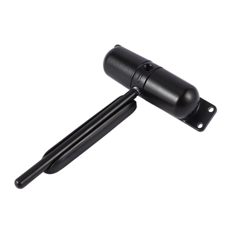 1 Set 20-70Kgs Black Adjustable Surface Mounted Spring Door Closer Automatic Door Closer Fire Rated Indo