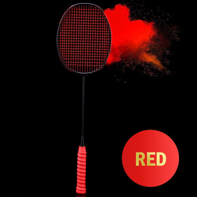 4U 80g Strung Badminton Racket Carbon Badminton Racquet carbon fiber Wristband giveaway: C5