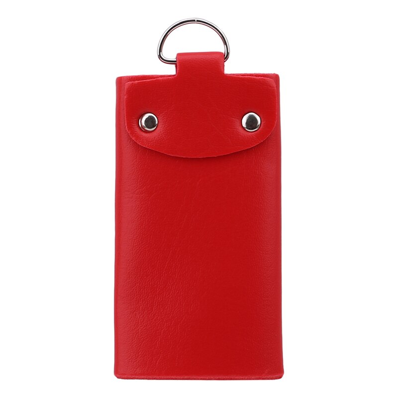 Frauen Männer Schlüssel Halfter Organizer Manager Patent Leder Schnalle Schlüssel Brieftasche fallen Auto Keychain Femme Männlichen: rot