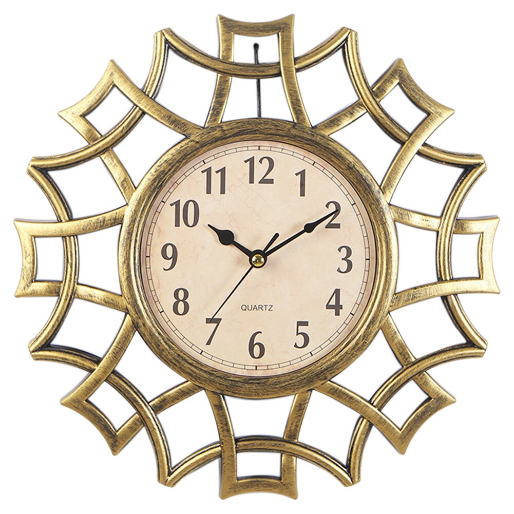 Menterry Europese Retro Ovale Muurklok, Antiek Ouderwets Ontwerp, Vintage Stijl, op batterijen werkende Stille Decoratie Muurklokken voor Keuken, Slaapkamer, Boerderij, Kantoor (Rectangle White