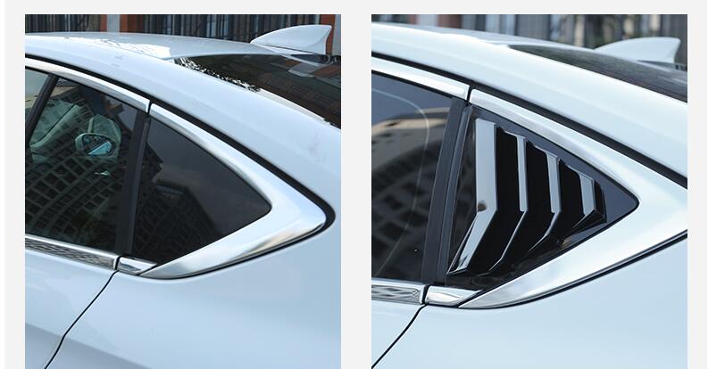 For opel Insignia Sedan ABS Rear Door Window shades Louver Frame Window Sill Molding Cover Sticker Trim