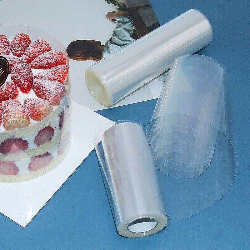 Collier Transparent pour gâteau, 1 rouleau, Film pour pâtisserie, acétate de cuisine, chocolat, bonbons, cuisson, accessoires durables 10/12/15 cm