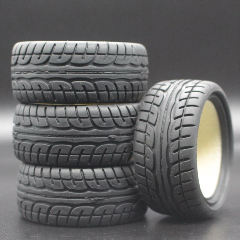 4pcs 1/10 On-Road Car Gomme Morbide 64 MILLIMETRI Ad Alta Aderenza Pneumatico di Gomma Spugna liner Per HSP Tamiya HPI Kyosho 94122 94123 D3 D4 TT02 FW06: 8003