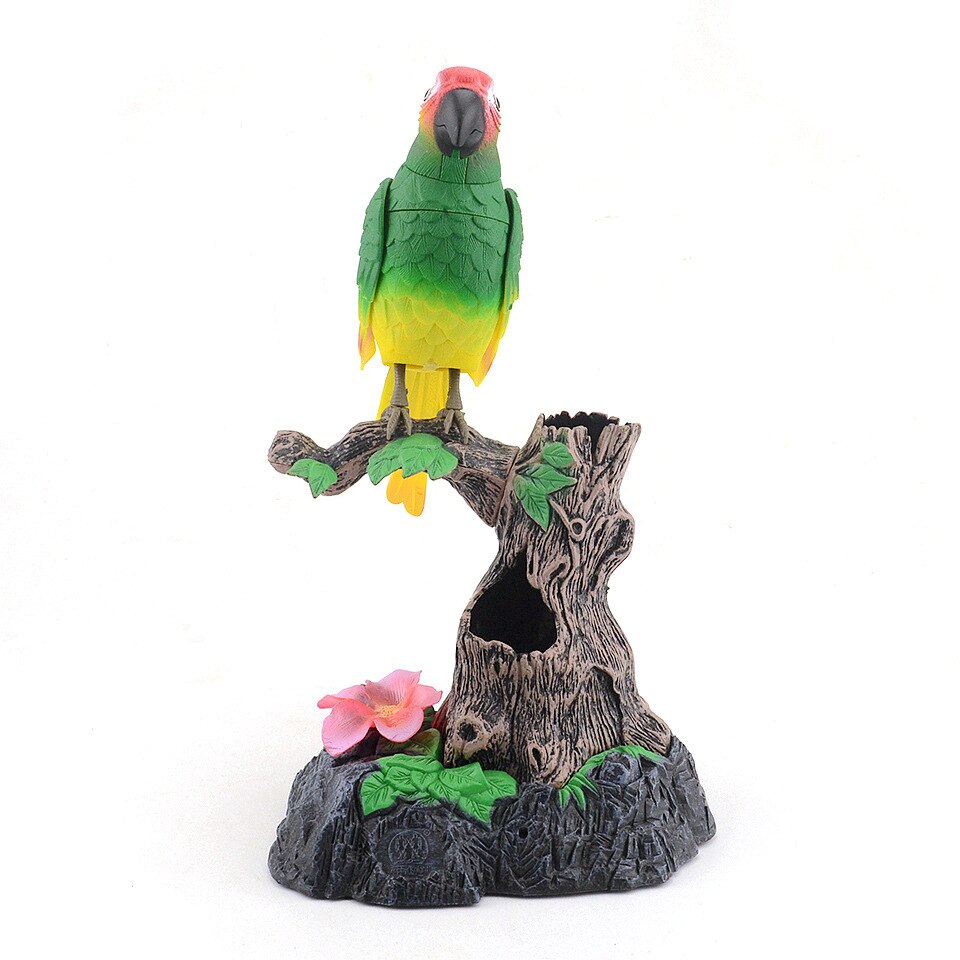 Leuke Robot Elektronische Praten Vogel Huisdieren Speelgoed Bewegende En Geluid Opnemen Spreken Papegaai Praten Speelgoed Voor Kinderen: No Box