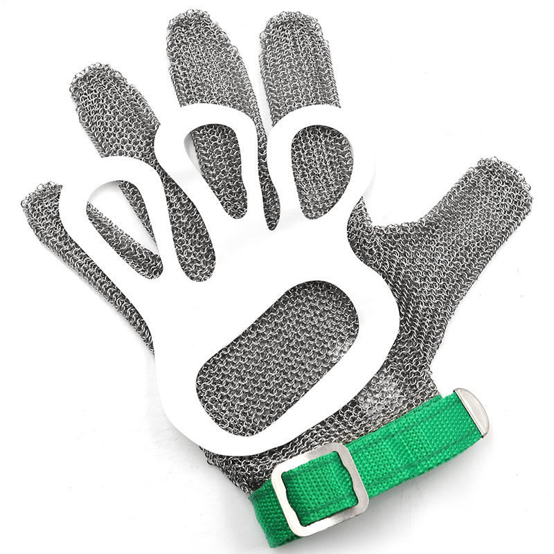 Guantes de malla metálica de acero inoxidable, anticorte, a prueba de cuchillos, resistentes a las puñaladas, para carpintería, carnicero y sastre