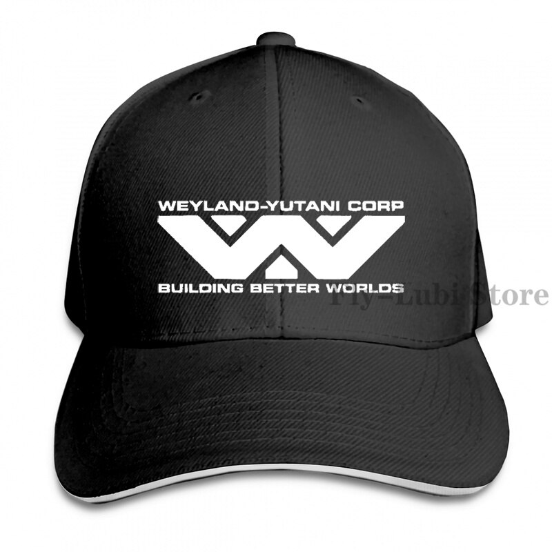 Alien Aliens Weyland Yutani Corp Alien Weyland Yutani Corp Baseball cap men women Trucker Hats adjustable cap: 1-Black