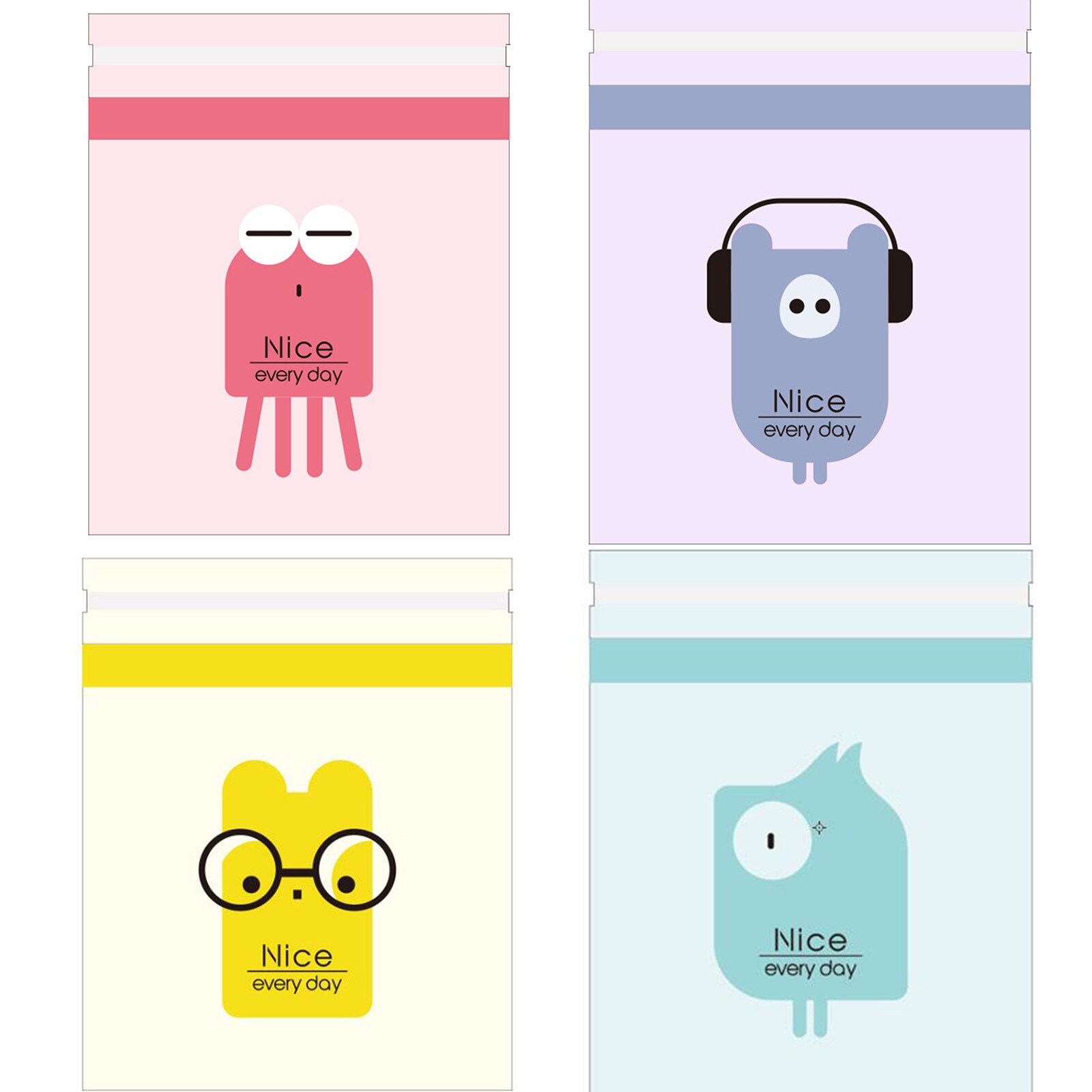 Multiple Cartoon Cute Pattern Optional Portable Garbage Bag Storage Bag Adhesive disposable storage bag car trash bag