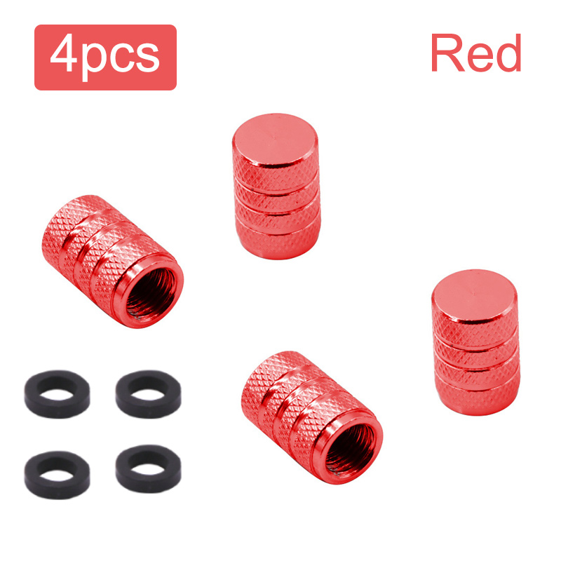 Auto Tire Valve Stems Cap Knurling Style Tire Valve Cap Aluminum Tire Wheel Stem Air Valve Cap for Car Truck Motorcycle SUV Bike: army green