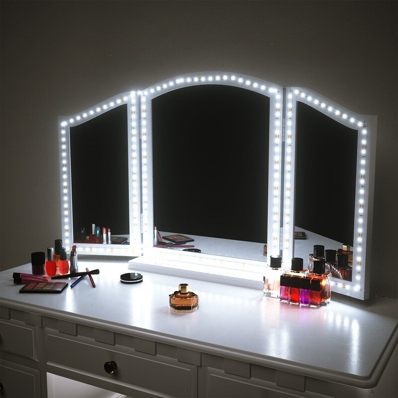 3M Vanity Make-Up Spiegel Lamp Led Light Strip 5V Usb Led Flexibele Tape Led Kaptafel Spiegel Lamp decor Badkamer Licht Strip