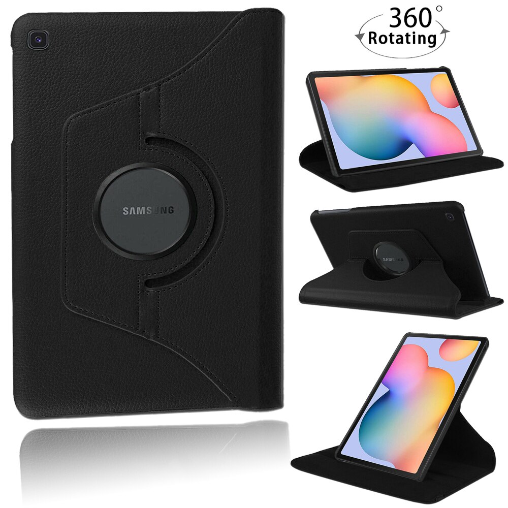 360 Graden Draaibare Flip Smart Stand Pu Lederen Tablet Case Cover Voor Samsung Galaxy Tab S6 Lite 10.4 "Inch SM-P610/SM-P615