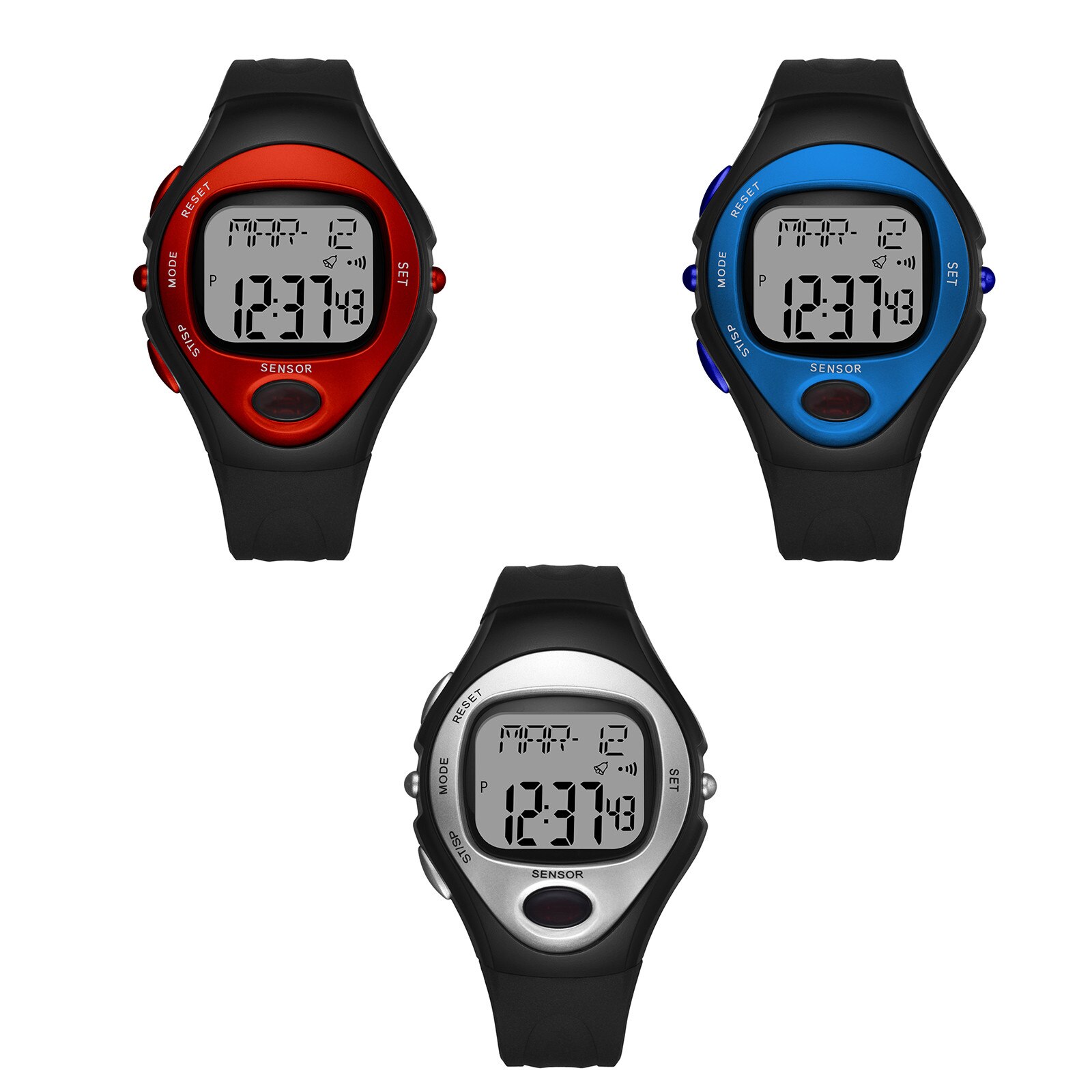 1PC Man Heart Rate Monitoring Multifunctional Sports Electronic Watch часы мужские наручные zegarki meskie zegarek meski