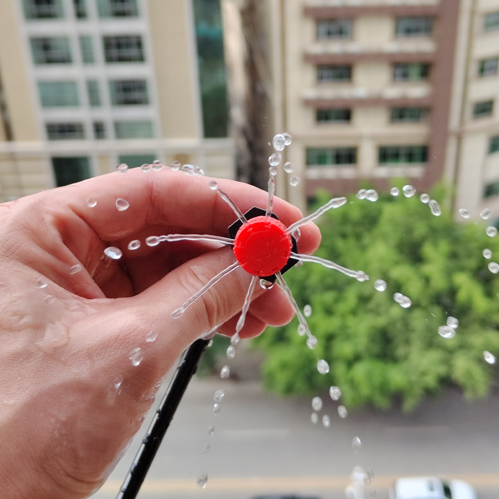 30-500pz Regolabile 1/4 Irrigazione Nebulizzazione Gocciolatore spruzzatore Testa micro Flusso Testa di Gocciolamento Giardino Irrigazione Strumento Prato Serra