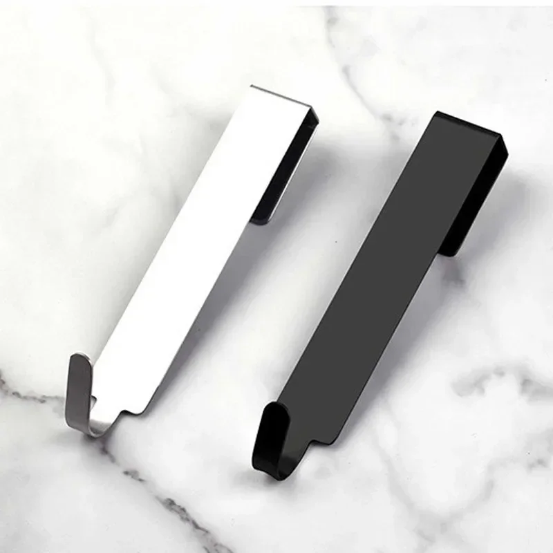 Stainless Steel Over Glass Door Shower Door Back Shower Towel Rack S-Shape Bathroom Bathrobe Hanger Holder Hooks