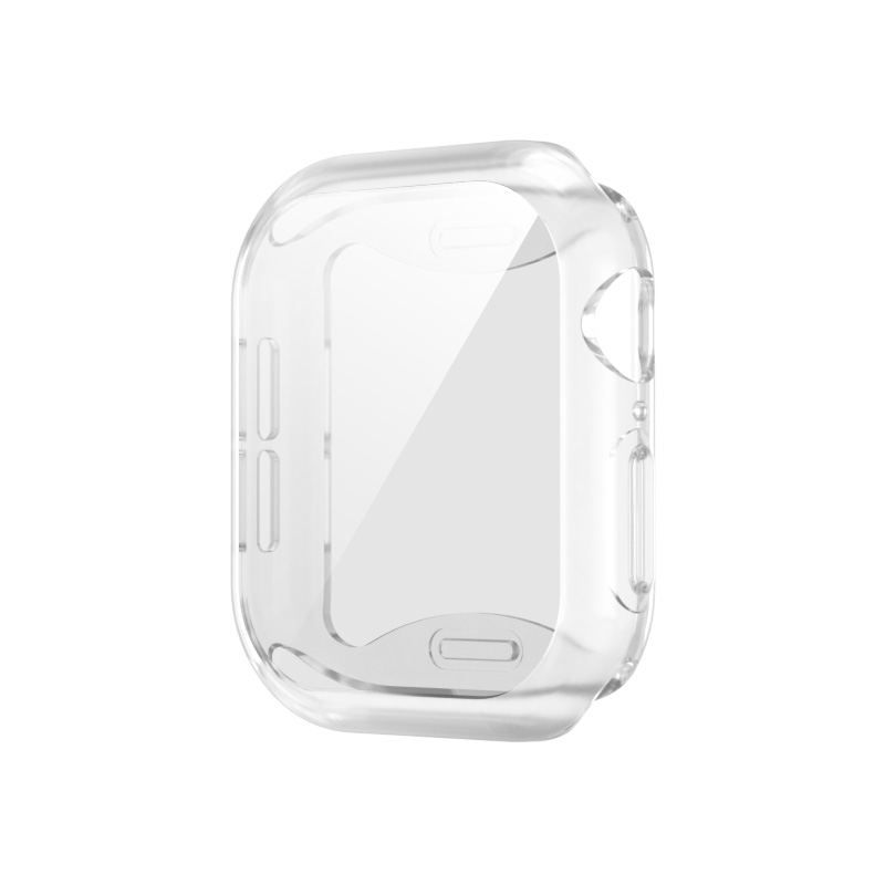 TPU Screen Protector Case for Apple Watch Series 10 42mm 46mm Full Bumper Cover for Iwatch S10 46mm 42mm Accessories: XS / Light Brown