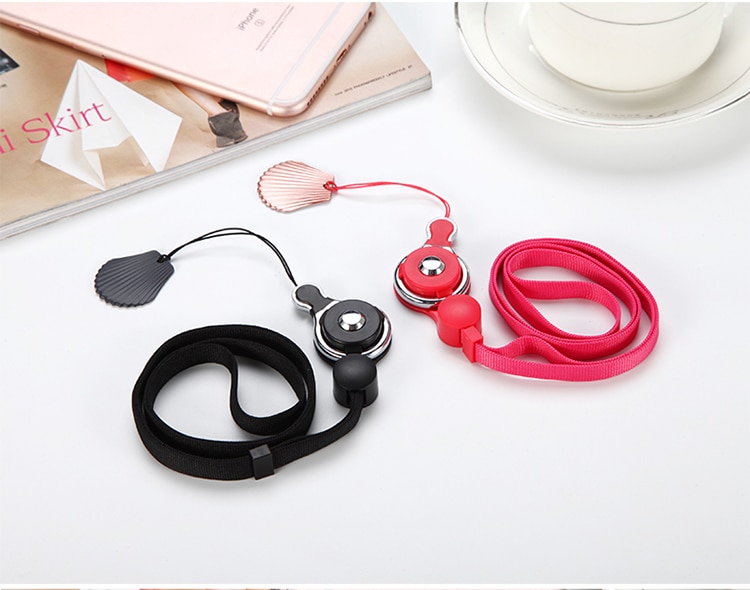 Etiqueta móvel das correias com furo para o telefone celular/cartão da identificação/disco de usb