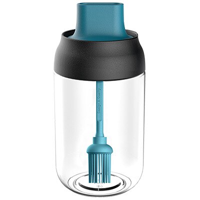 250Ml Spice Fles Zout Peper Pot Kruiden Jar Vochtbestendige Deksel Lepel Kruiden Container Keuken Kruiden Fles JU31805: F