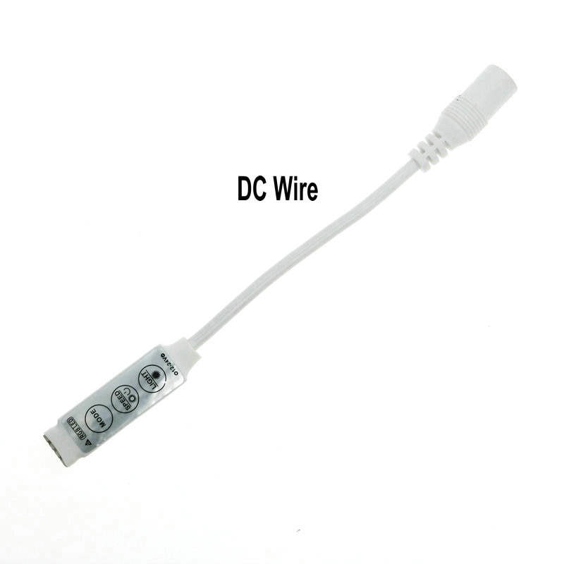 Led rgb farvekontrol  dc 12v mini 3 nøgle led rgb controller lysdæmper kontakt til rgb led strip