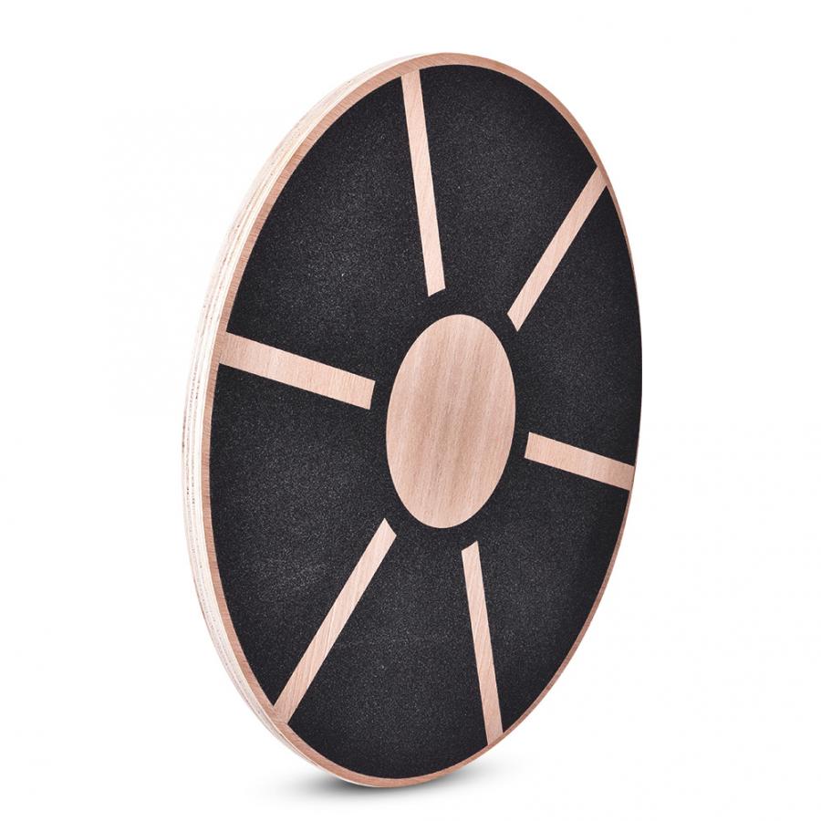 Balance Board Anti-slip Wooden Wobble Balance Board for Fitness Training Rehabilitation Exercise