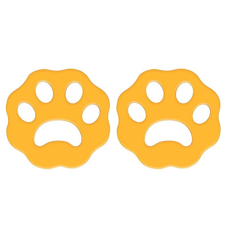 Pet Hair Remover Reusable Cleaning Laundry Catcher Pet Hair Catcher Cat Dog Fur Lint Remover Dryer Washing Machine Accessories: 2Pcs-Orange B