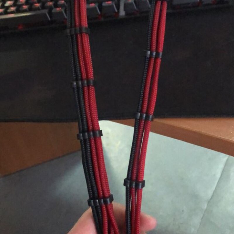 16Pcs PP Cable Comb/Clamp/Clip/Organizer/Dresser for 2.5-3.2mm PC Power Cables Wiring 4/6/8/24 Pin Cable Manager