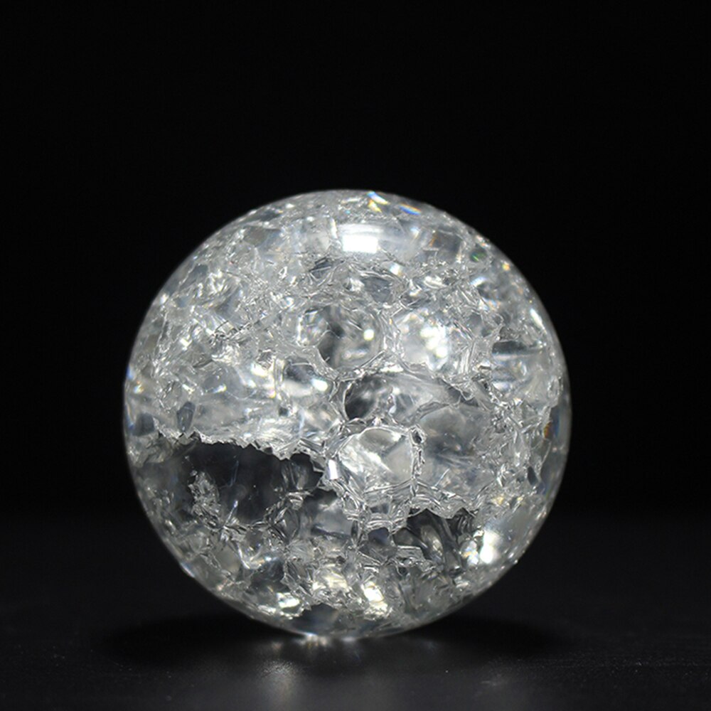 4/5/6/8 centimetri di Crepa di Ghiaccio Sfera di Cristallo di Vetro Sfera Magica Feng Shui Ornamento roccioso Fontana di Acqua bonsai Palla Soggiorno Complementi Arredo Casa