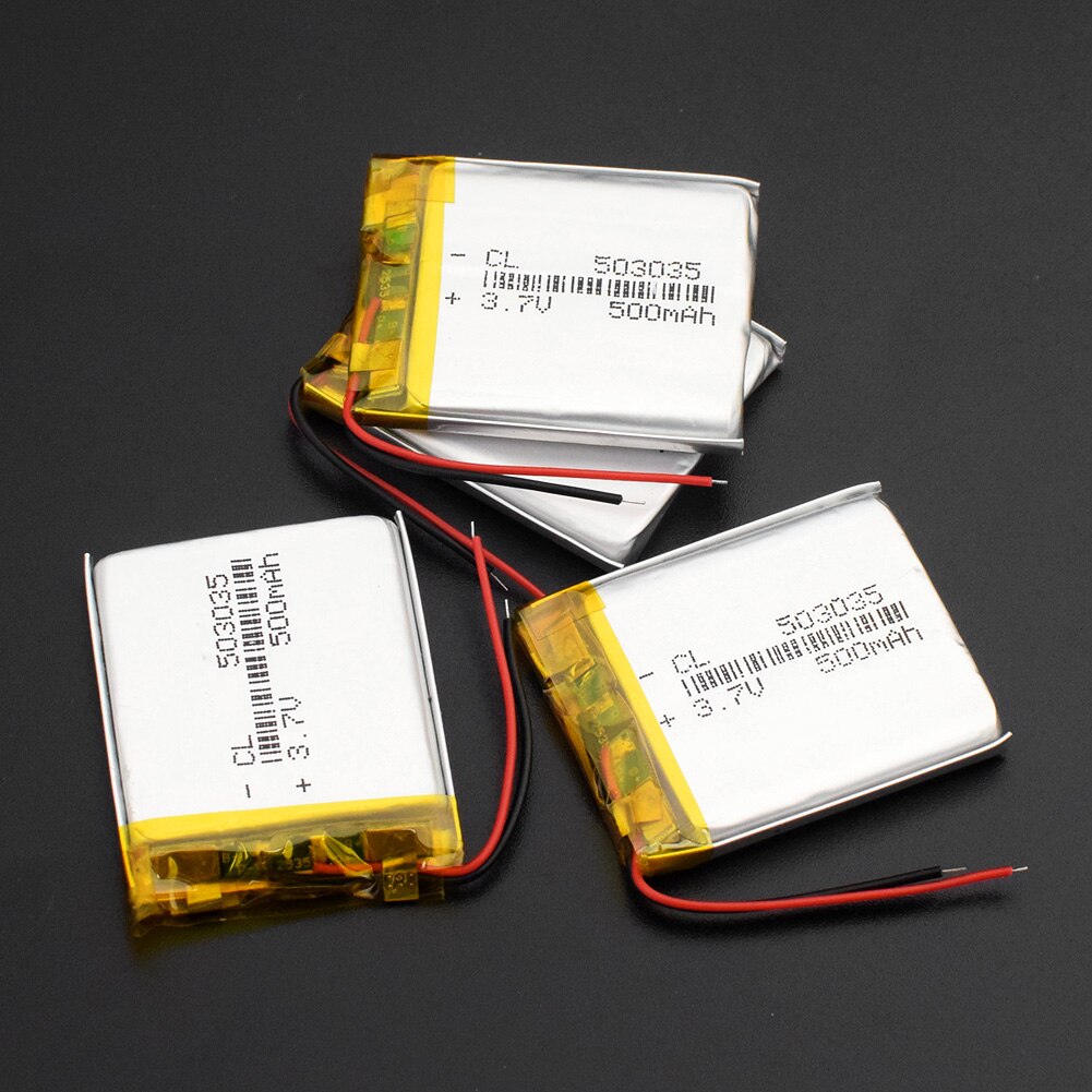 503035 3.7V 500Mah Lithium Polymeer Batterij 3 7V Volt Li Po Ion Lipo Oplaadbare Batterijen Voor Dvd gps Navigatie