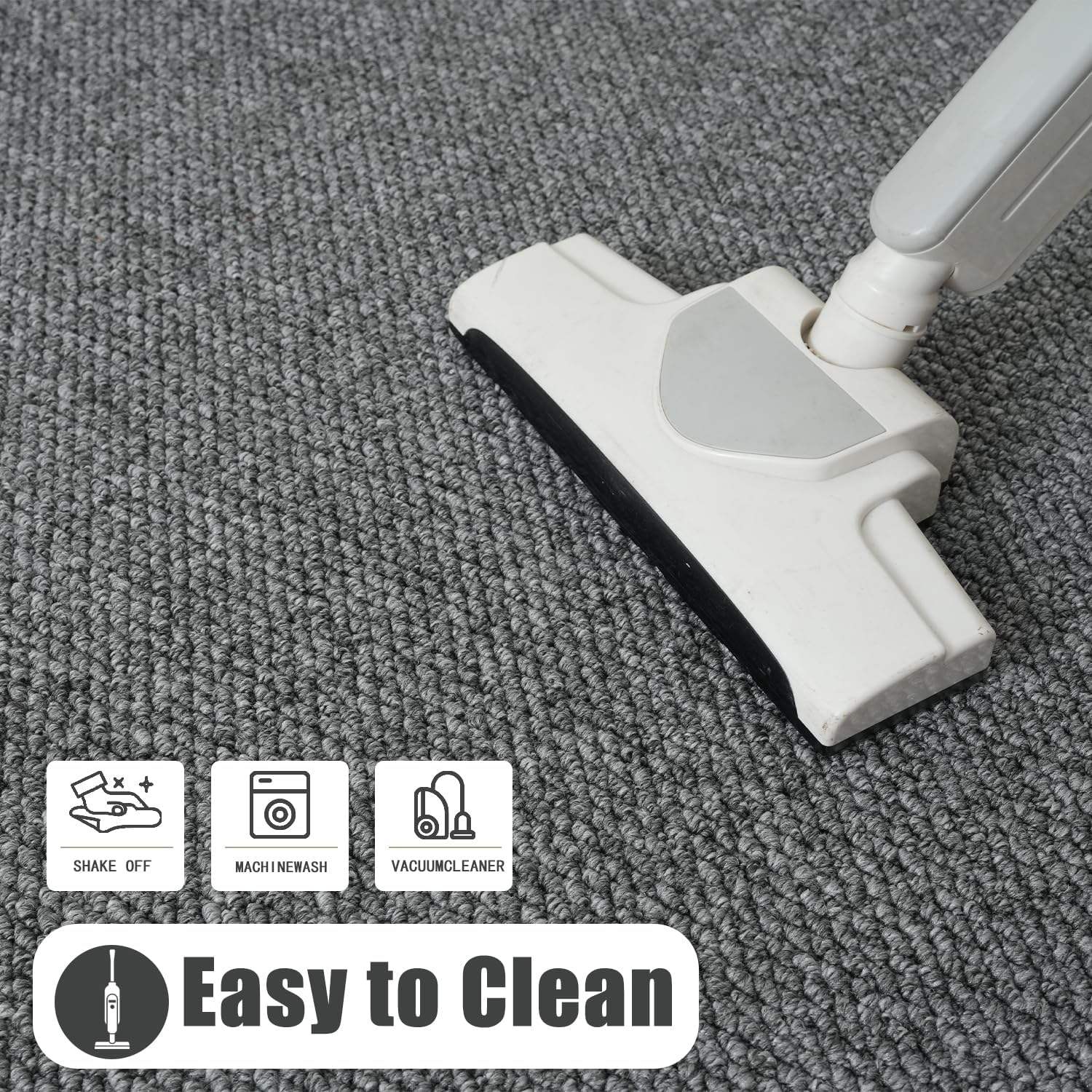 Lite teppe beige hvitt berberteppe innendørs dørmatte inngang inngangsparti gulvteppe velkomstdørmatte