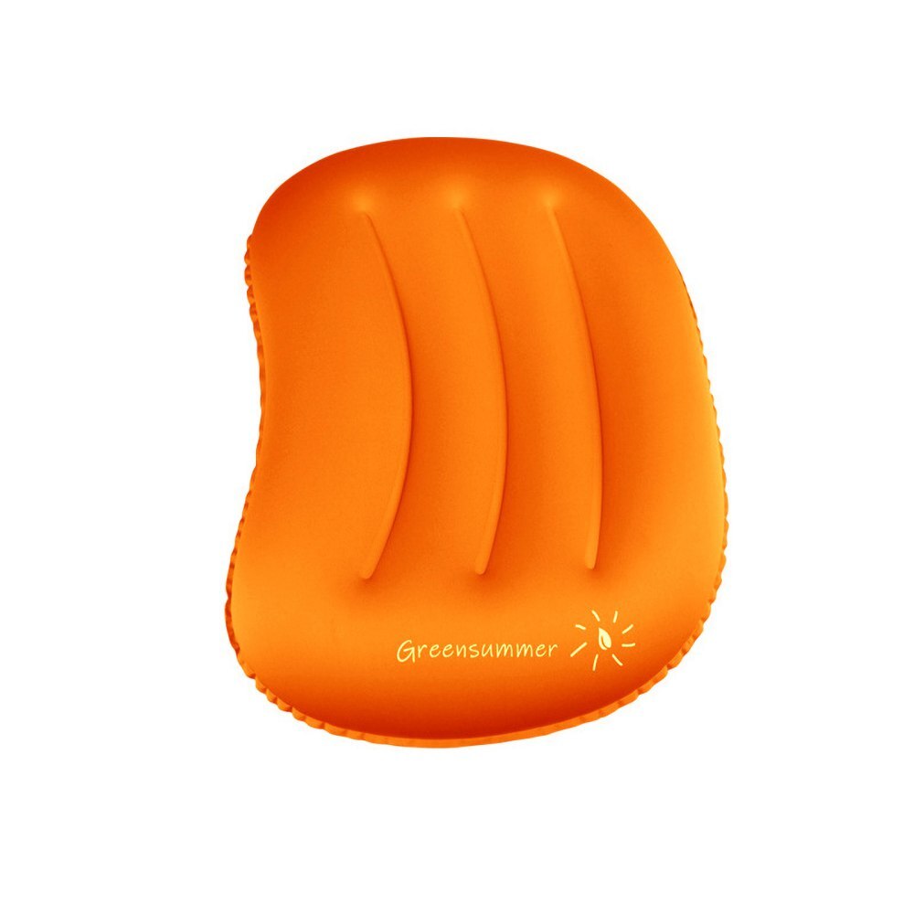 Inflatable Camping Travel Pillow Compact Inflatable Pillow Foldable Ultralight for Hiking Backpacking: orange