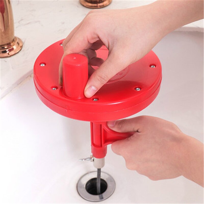 Sink Pipe Drain Cleaner Auger Plunger With Snake Cable Bathroom Clean Dredging Tool Sewer Brush Toilet Pipe Sewer Dredger
