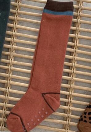 Stora barn tubstrumpor barn koreanska leopard tubstrumpor mycket pojkar flickor tubstrumpor vuxen stickade bomull långa tubstrumpor: Röd / Mer än 6t