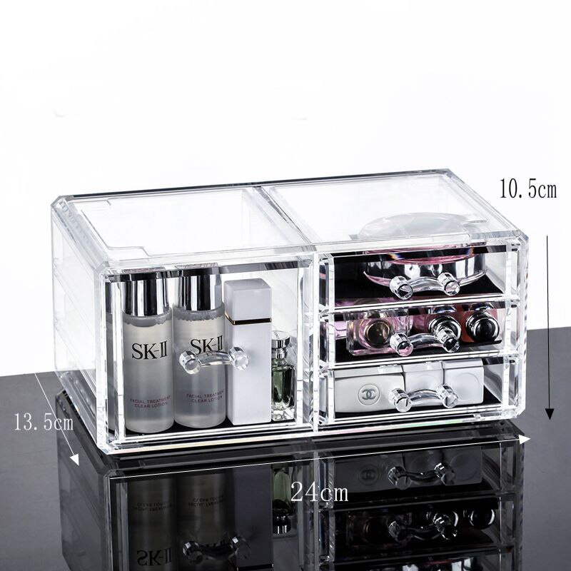 Combineerbare Transparante Make-Up Organizer Opbergdoos Acryl Make Up Organizer Cosmetische Organizer Make Storage Lades Organiseren: 6