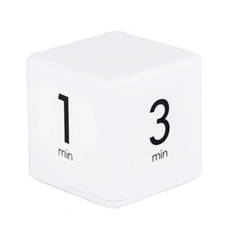 Cube Shape Countdown Reminder Timer Mechanical Alarm Clock Interval Reminder: A