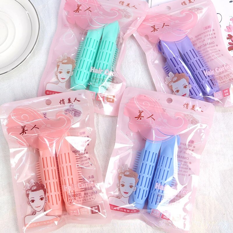 Pinzas rizadoras para el pelo, accesorios de estilismo para el cabello, Color caramelo, plástico Natural, raíz, 1/2 piezas