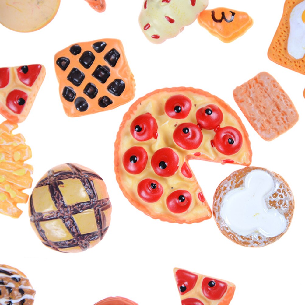 10pcs Home Craft Mini Food Ornament Miniature Dollhouse Decor for micro landscape DIY landscaping Doll house Kitchen Accessories