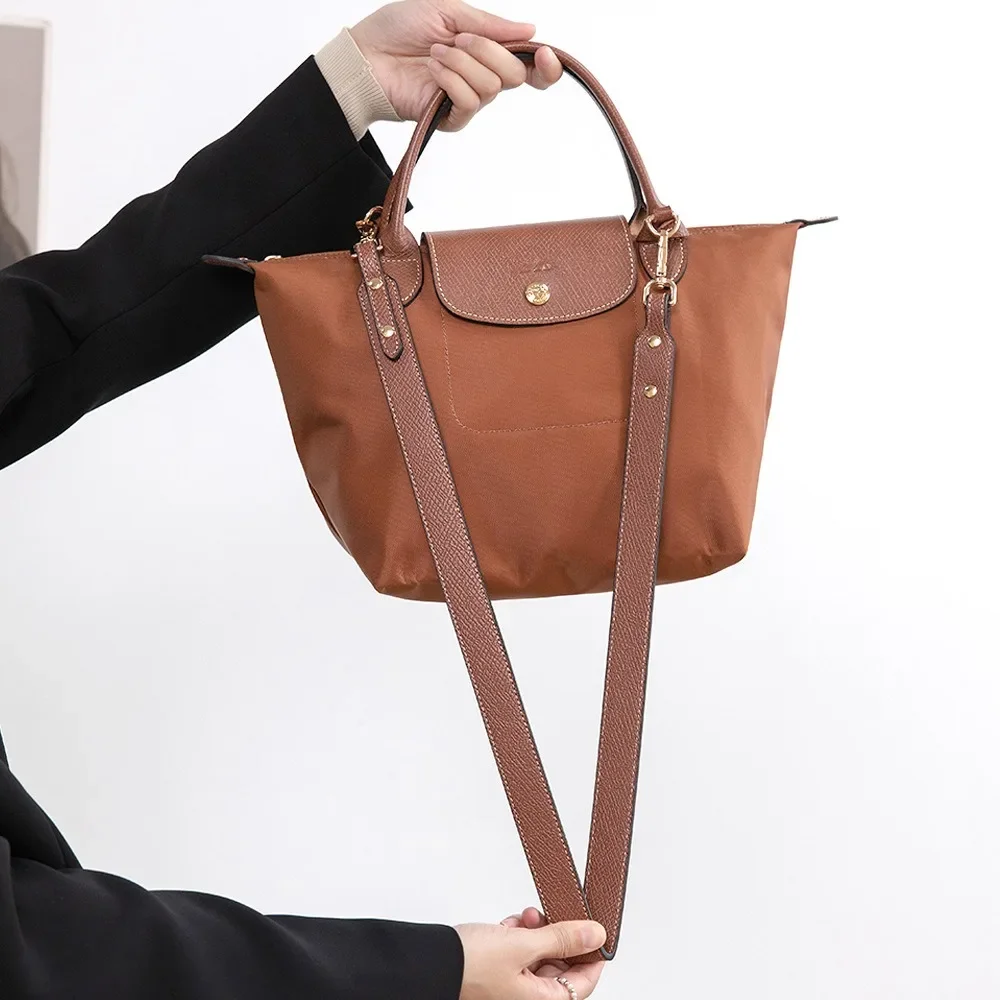 Bag Adjustable Shoulder Strap For Longchamp Small Short Handle Bag Modified Messenger Strap Real Leather