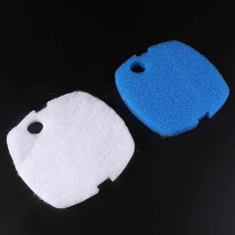 10 stuks aquariumfilterpads voor sunsun hw -302/505a canisterfiltercassette wit + blauwe sponsfilterpads