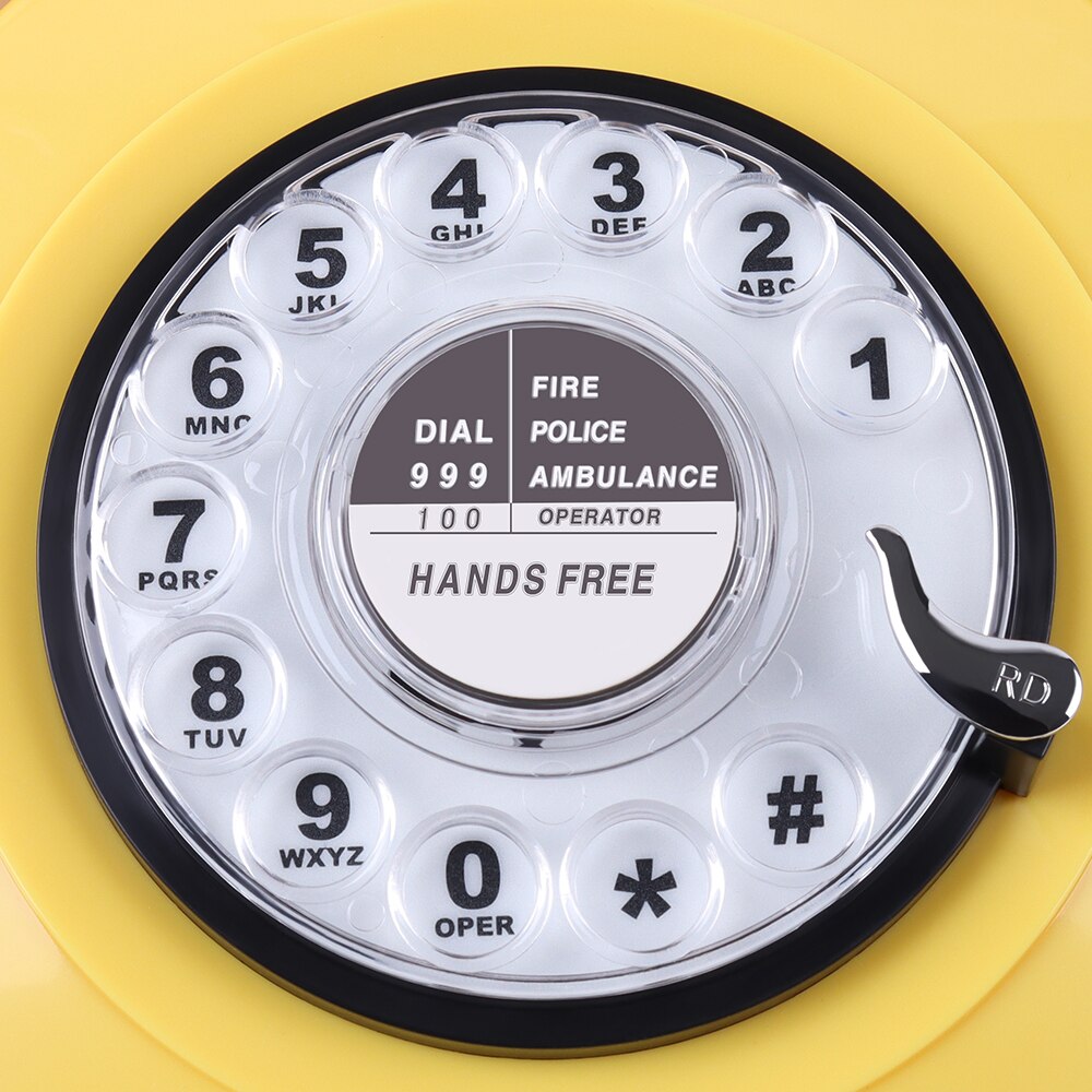 Revolve Wijzerplaat Vintage Roze Begie Zwart Vaste Telefoon Plastic Home Office Retro Draad Vaste Vaste Telefoon Europa Stijl