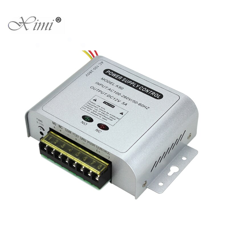 Access Control Power Supply Transformer Door Supplier Adapter Covertor System Machine DC 12V 5A AC 100~260V