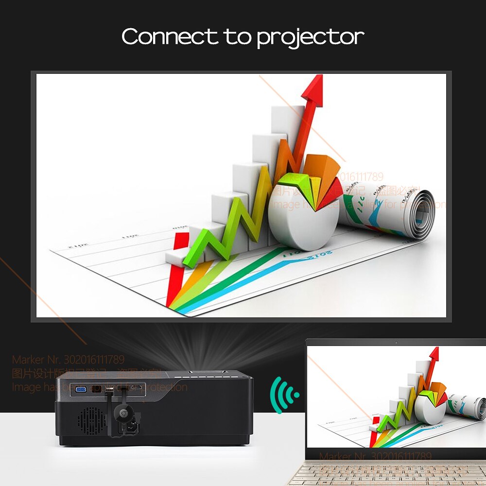 AUN Wireless HD Dongle, Wireless same screen, Support connection Projector.TV.Monitor(HD input), Same screen phone, computer.