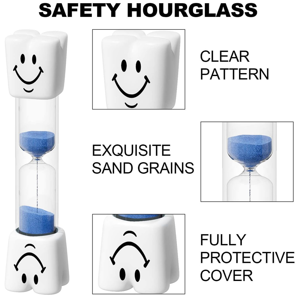2 Stuks Tand Zand Klok Zand Timer Tandenborstel Timer Zandloper Voor Poetsen Kinderen Tanden Home Decor 3 Minuten Klokken