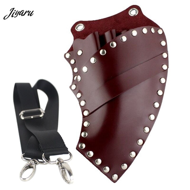 Schaar Kam Tas Hairdressing Holster Pouch Haar Schaar Taille Verpakking Kapper Hair Styling Tools Leer Klinknagel Clips Bag