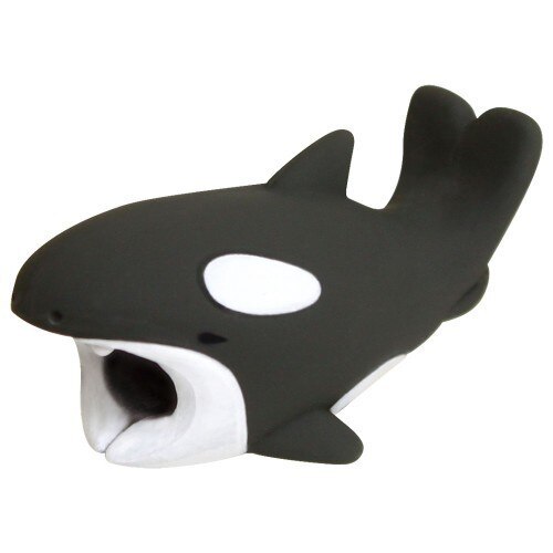 cute animal phone cord protector Earphone pendant USB charger cable clips tiger cat Clownfish Polar bear quick: Killer Whale