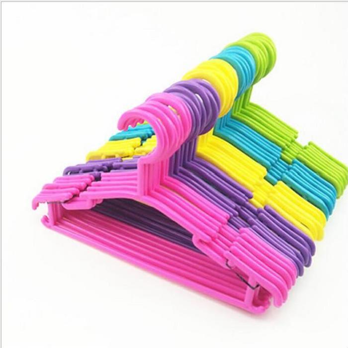 Cintres pour vêtements de bébé, 10 pièces, supports flexibles, exposition de vêtements en plastique pour enfants, cintres pour enfants, organisateur non marqué, maison