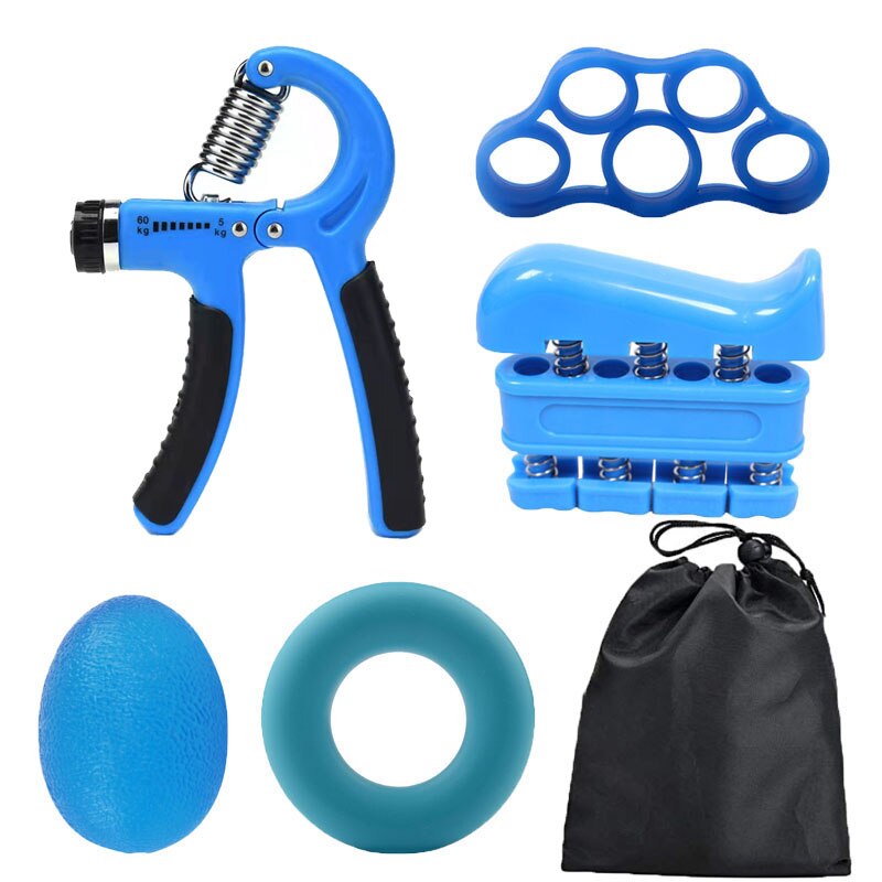 Fortalecedor de agarre de mano para hombre, ejercitador pesado ajustable, rehabilitación de recuperación muscular, entrenador de dedos, 5-60kg: Multicolor